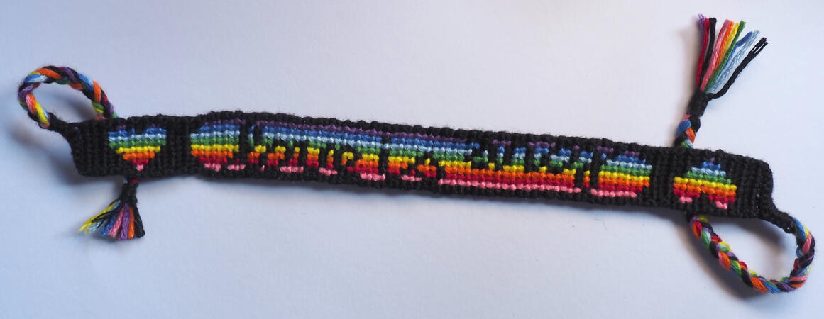 "Love is Love" alpha bracelet