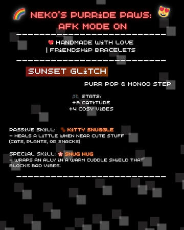 Each bracelet has its stat card, and skill set inspired by different games.